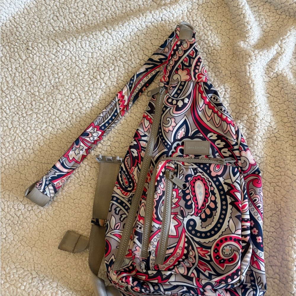 Vera Bradley Multicolor Paisley Sling Backpack